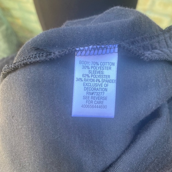 Velvet Velour Mock Neck Tunic Sweatshirt - Picture 7 of 7